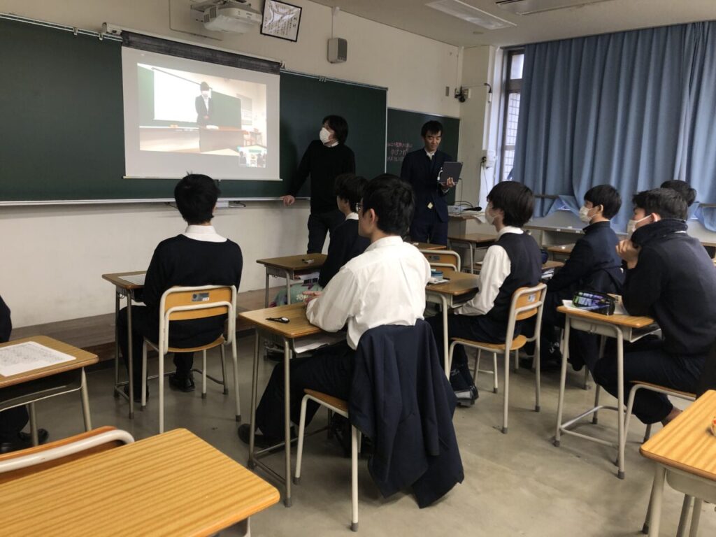 大学入試壮行会の様子