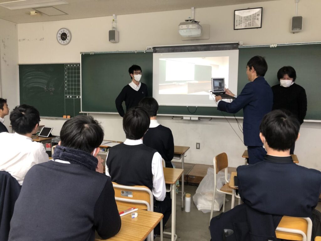 大学入試壮行会の様子