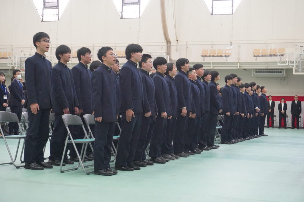 2023年度中学卒業式