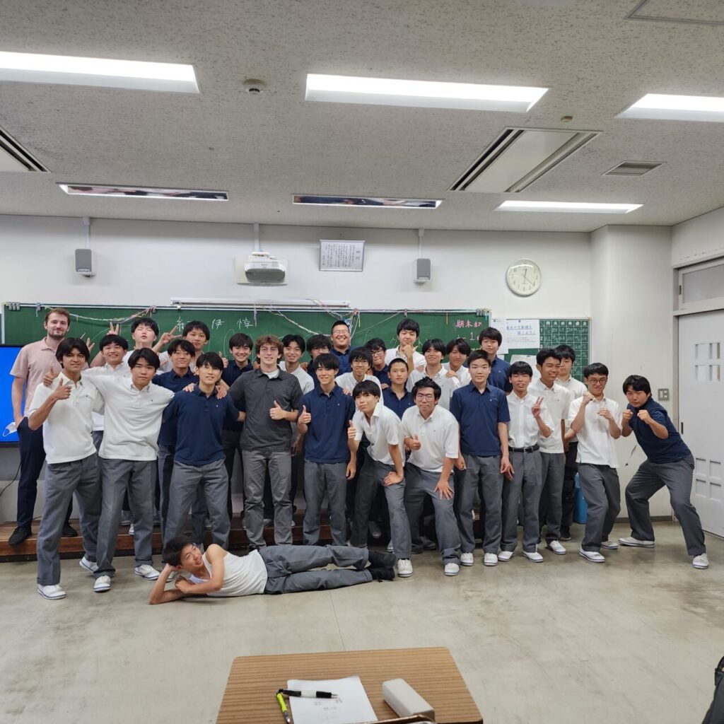 アメリカからの留学生 集合写真