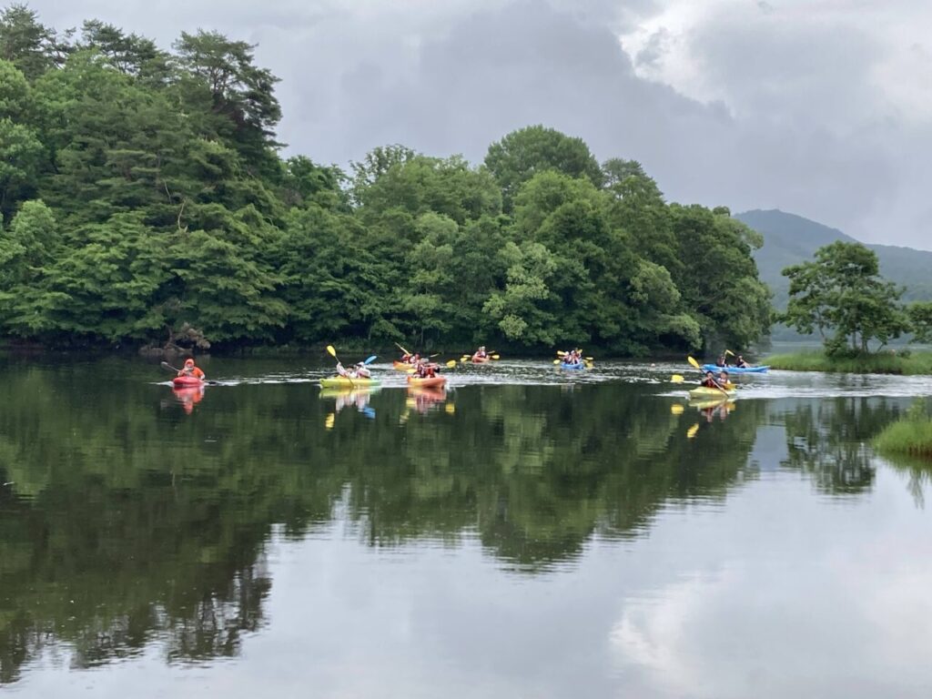【中学】 1年生　自然教室　カヌー