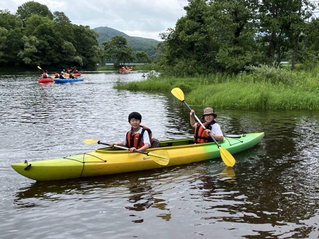 【中学】 1年生　自然教室　カヌー