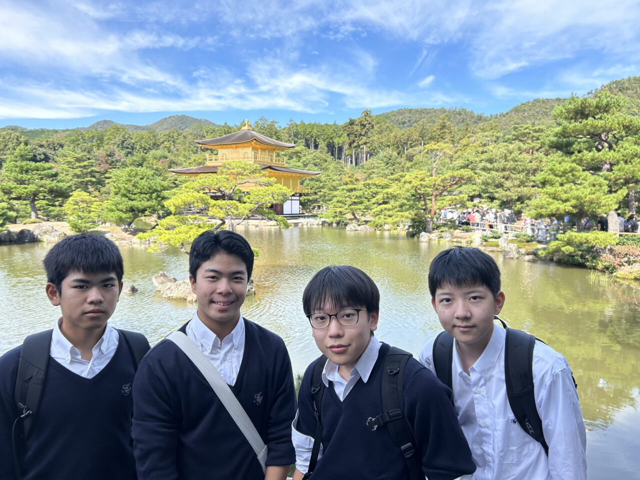 中学3年生 修学旅行金閣寺