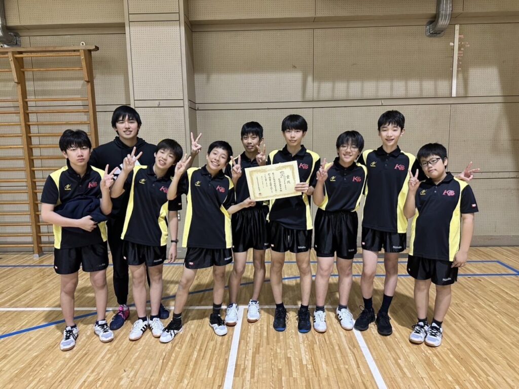 【卓球部】中学生が都大会出場！